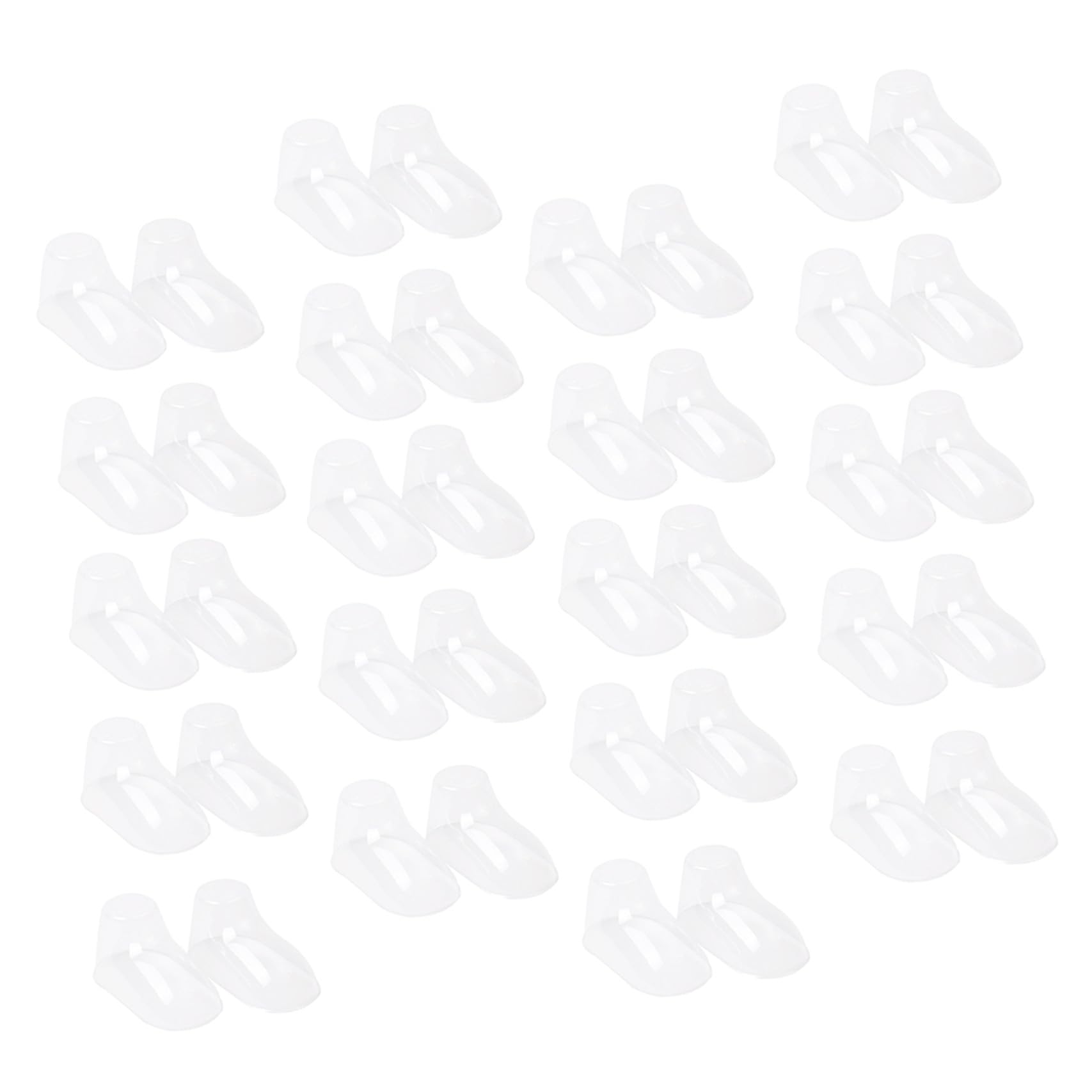 100 Stück Durchsichtige Pvc Kinderschuhstützen für Babysocken Stabiler Präsentationsständer zum Schutz vor Falten für Kleinkinderschuhe