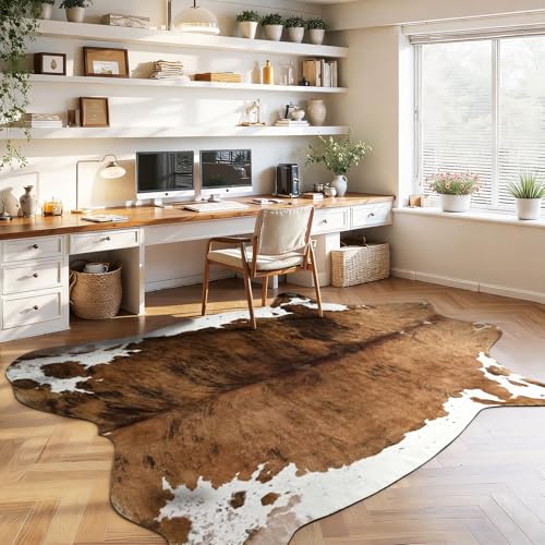 Tapete DweIke Estampado de Piel de Vaca Faux 140x158 cm miniatura 3