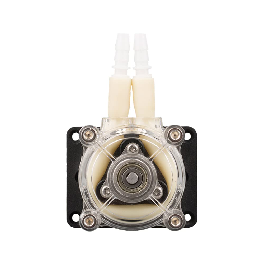 Bomba peristáltica, CC 24 V de alto flujo resistente a la corrosión bomba de vacío para acuario laboratorio químico (tubo compuesto)