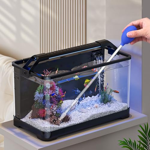 Image of 1 Pc 18.5 in Long Pipette with 2 Pc Stainless Steel Feeding Long Tweezers for Fish Tank Coral Food Feeder Long Syringe Aquarium Coral Feeding Tube for Marine Fish Reef Aquatic Plant