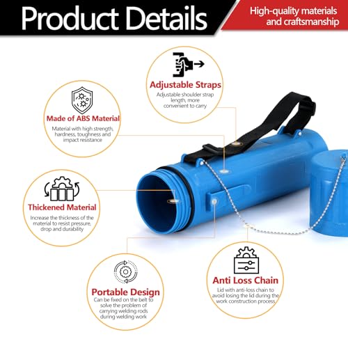 2-Pack 14" Waterproof Welding Rod Storage Tube by SEELUBALAR - Image 3
