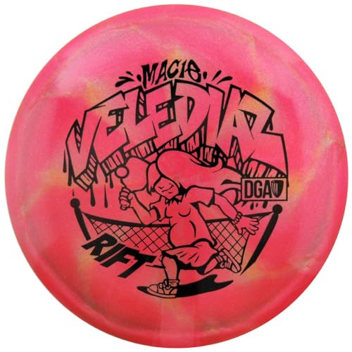 DGA Limited Edition 2024 Tour Series Macie Velediaz Swirl Tour Series Rift Midrange Golf Disc, 175-178g