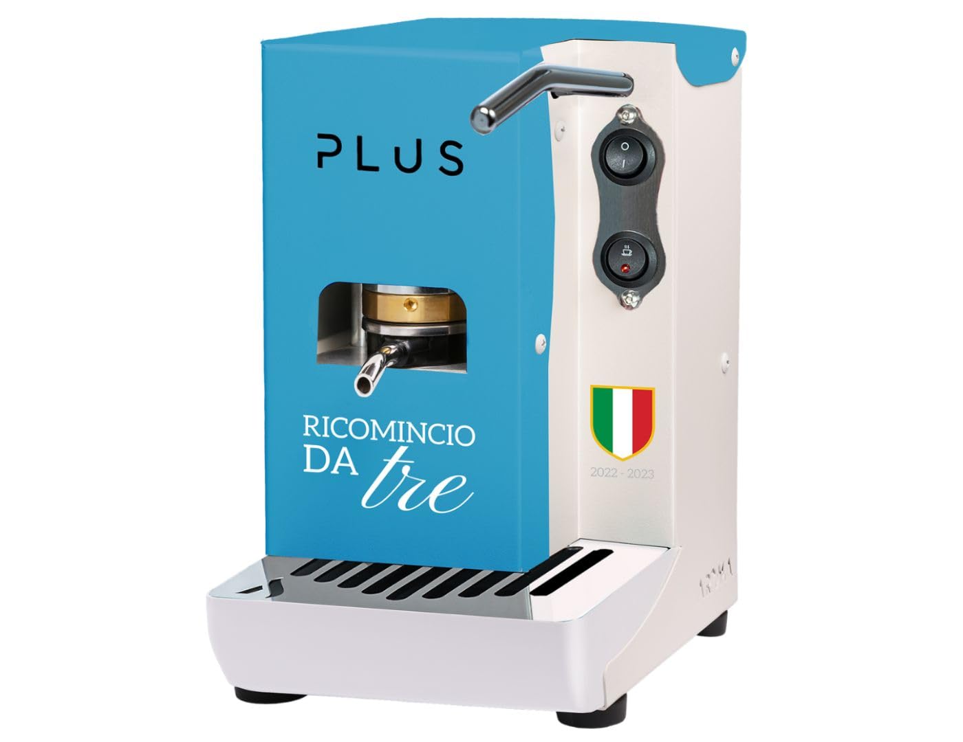 Aroma Plus – Cuore Azzurro – Kaffeemaschine für Kaffeepads ESE 44 – Limited Edition