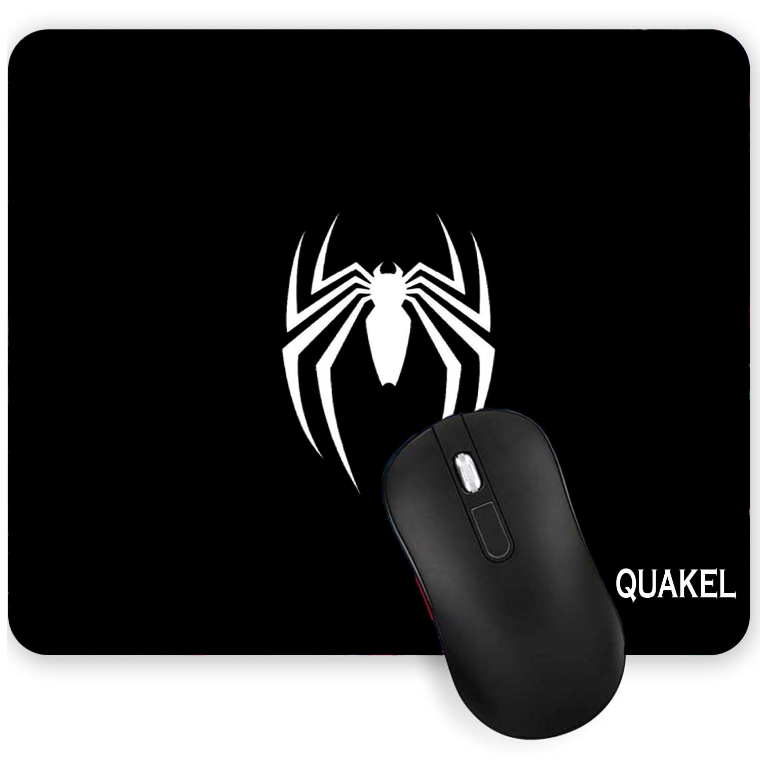 QUAKEL Printed Anti-Slip Rubber Base Mouse Control Pad Spider Printed Computer, Stylish Gaming Mouse Pad (Pack-1) for Laptop, MacBook Pro, Gaming (9 inch x 7 inch)-image-10