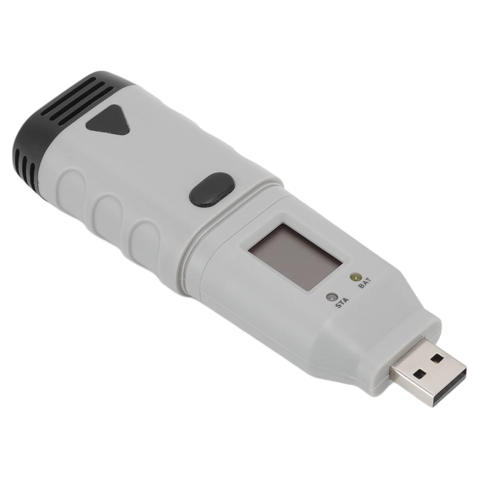 USB Temperatura Medidor de medición de humedad Higrómetro de termómetro portátil ABS para interiores al aire libre