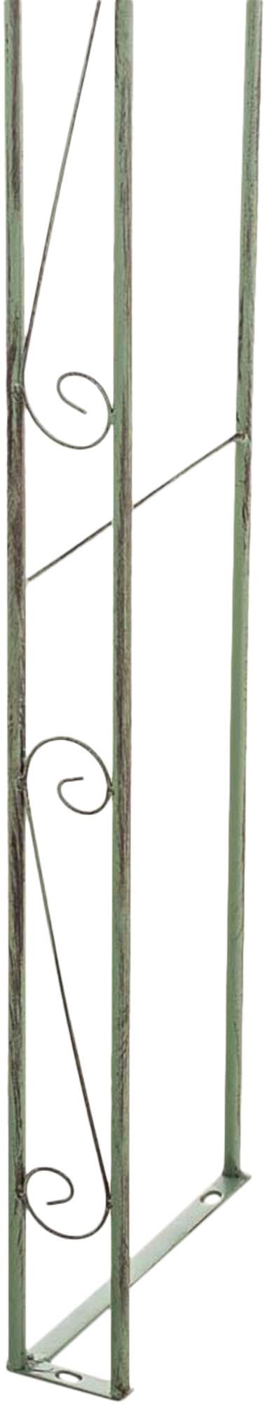 CLP Arco per Rose in Metallo Stabile Anna, Supporto Robusto per Rampicanti, Arco da Giardino Resistente alle Intemperie in Stile Rustico, Colore:antico-verde