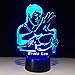 MCJDF Bruce Lee Kungfu oświetlenie pod szafkami kuchennymi lampa 3D lampka nocna 3D lampa LED lampka nocna do pokoju dziecięcego lampa