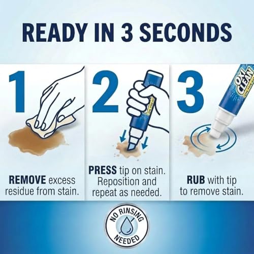 OxiClean On The Go Stain Remover Pen, 0.74 Fl Oz – Instant Travel Stain Cleaner for Clothes, Food, Wine, Coffee, Makeup, Portable & Easy Use - image 6