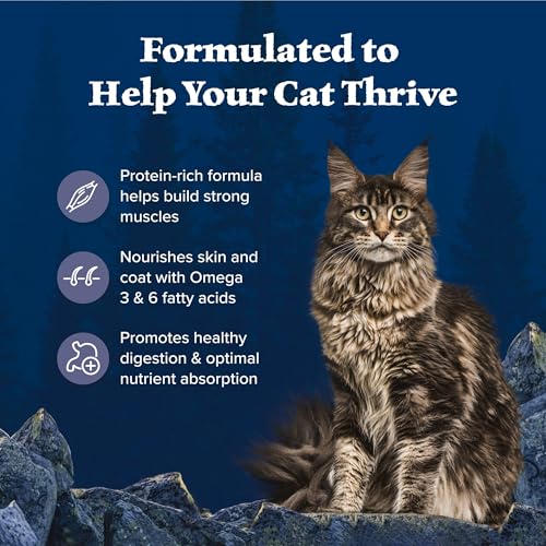 Blue Buffalo Wilderness Nature's Evolutionary Diet High-Protein, Grain-Free Natural Dry Food for Adult Cats, Chicken, 6-lb. Bag
