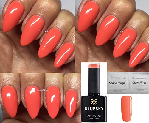 Bluesky Coral Peach Elegant Orange DC33 DENCE Nail Gel Polish UV LED Soak Off
