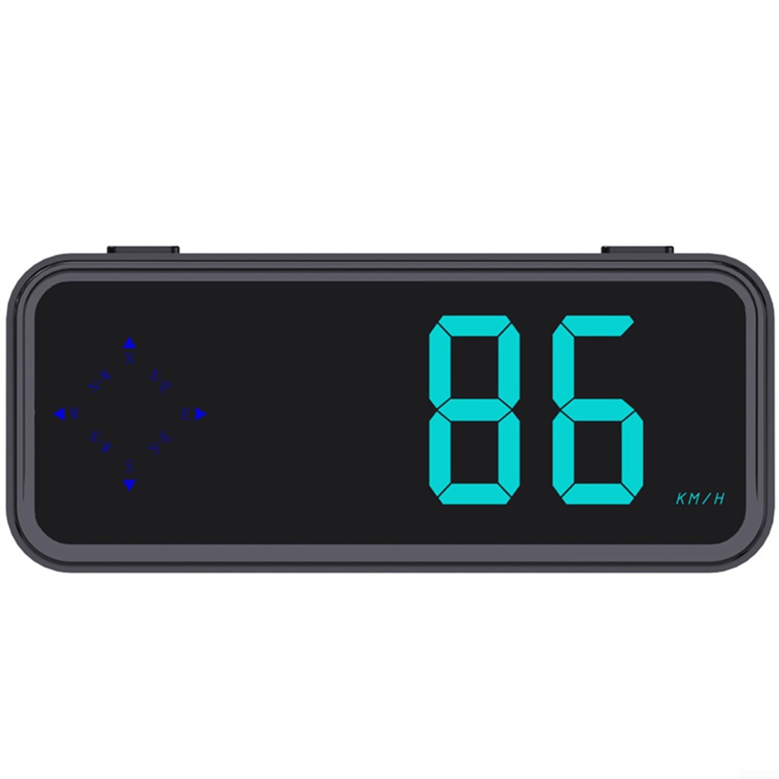Tachimetro digitale HUD per auto con bussola GPS, visualizzazione della velocità in tempo reale per una guida sicura