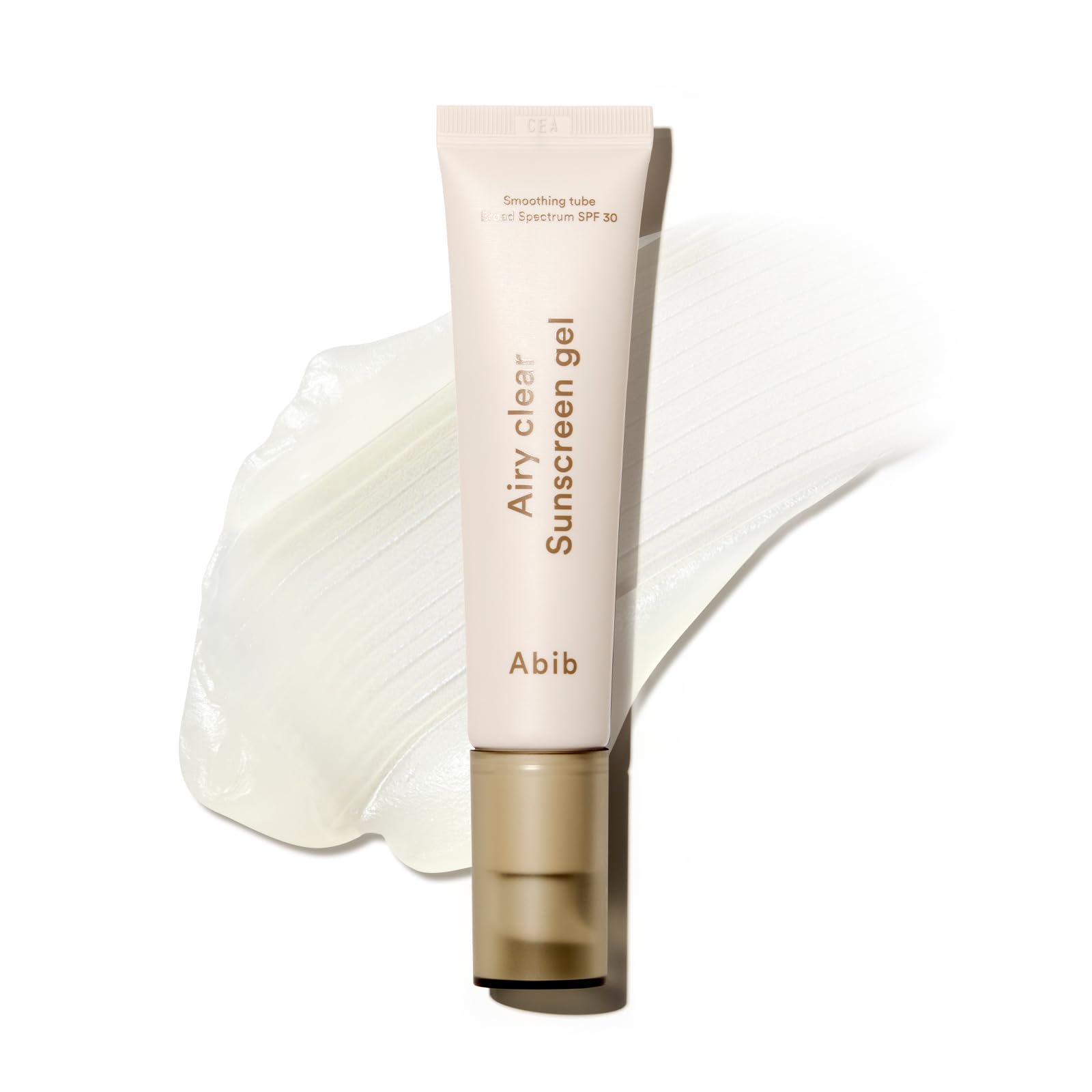 Abib Airy Clear Sunscreen Gel SPF 30, 1.01 fl.oz (30 g), Semi-matte, Pore-smoothing Primer with SPF, Korean Suncreen with No White Cast, Suncare, Skincare