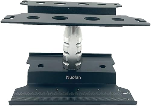 Miniatura 4 de Soporte de trabajo de aluminio para auto a control remoto, estación de trabajo de reparación de 360 grados con rotación inferior con bandeja de