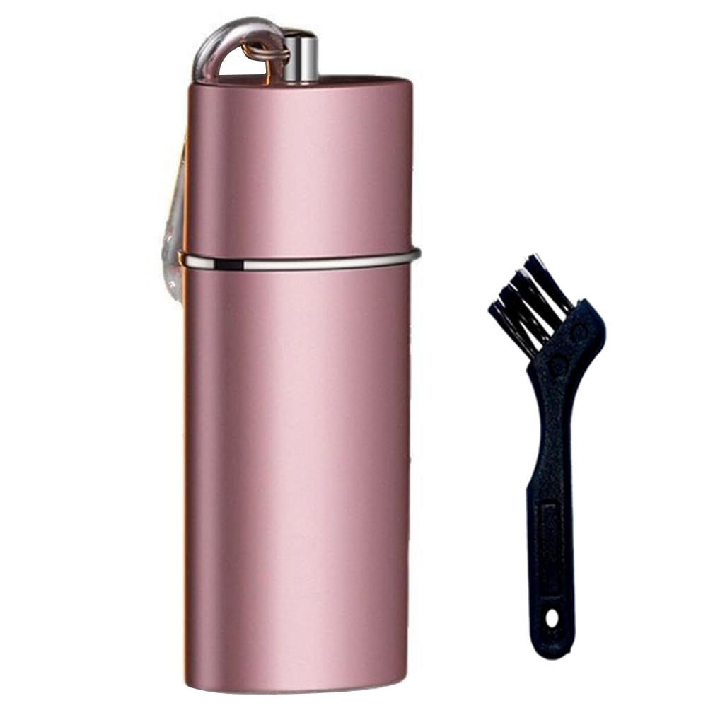 Cigarette Butt Disposal Box Fireproof Compact Ashtray Outdoor Portable Mini Practical with Lid for Camping