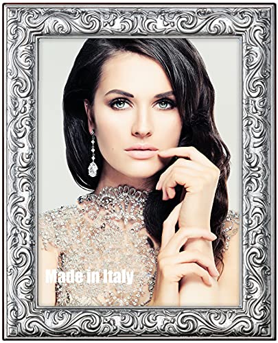 .925 Sterling Silver Picture Frame. Made in ITALY (5" x