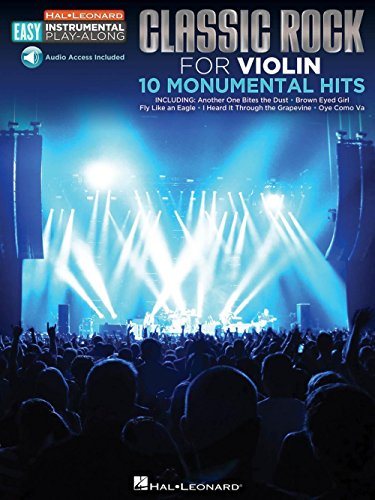 Hal Leonard Classic Rock - Violin - Easy Instrumental Play-Along Book with Online