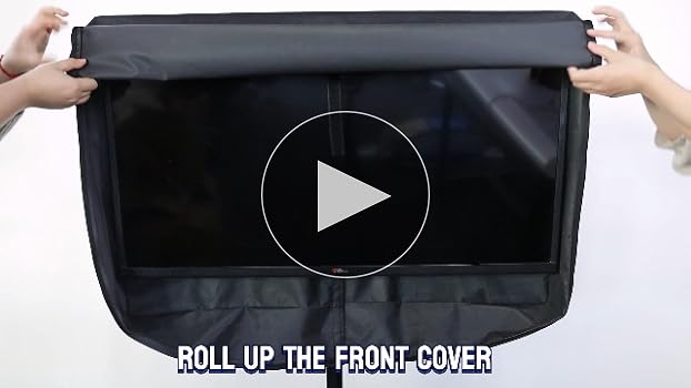 Amazon.com: 3-Side Zippered Box-Shaped Outdoor TV Cover 30
