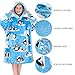 LazyOne Oversized Kid Blanket Hoodie, Oversized Hoodies for Girls and Boys, One Size Fits All Wearable Blankets (Out Cold)