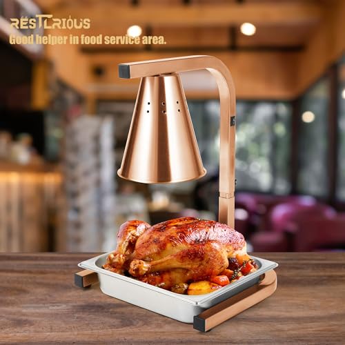 Restlrious GFHL-1B1P-1P Food Heat Lamp Freestanding Commercial Head Food Warmer thumb #7