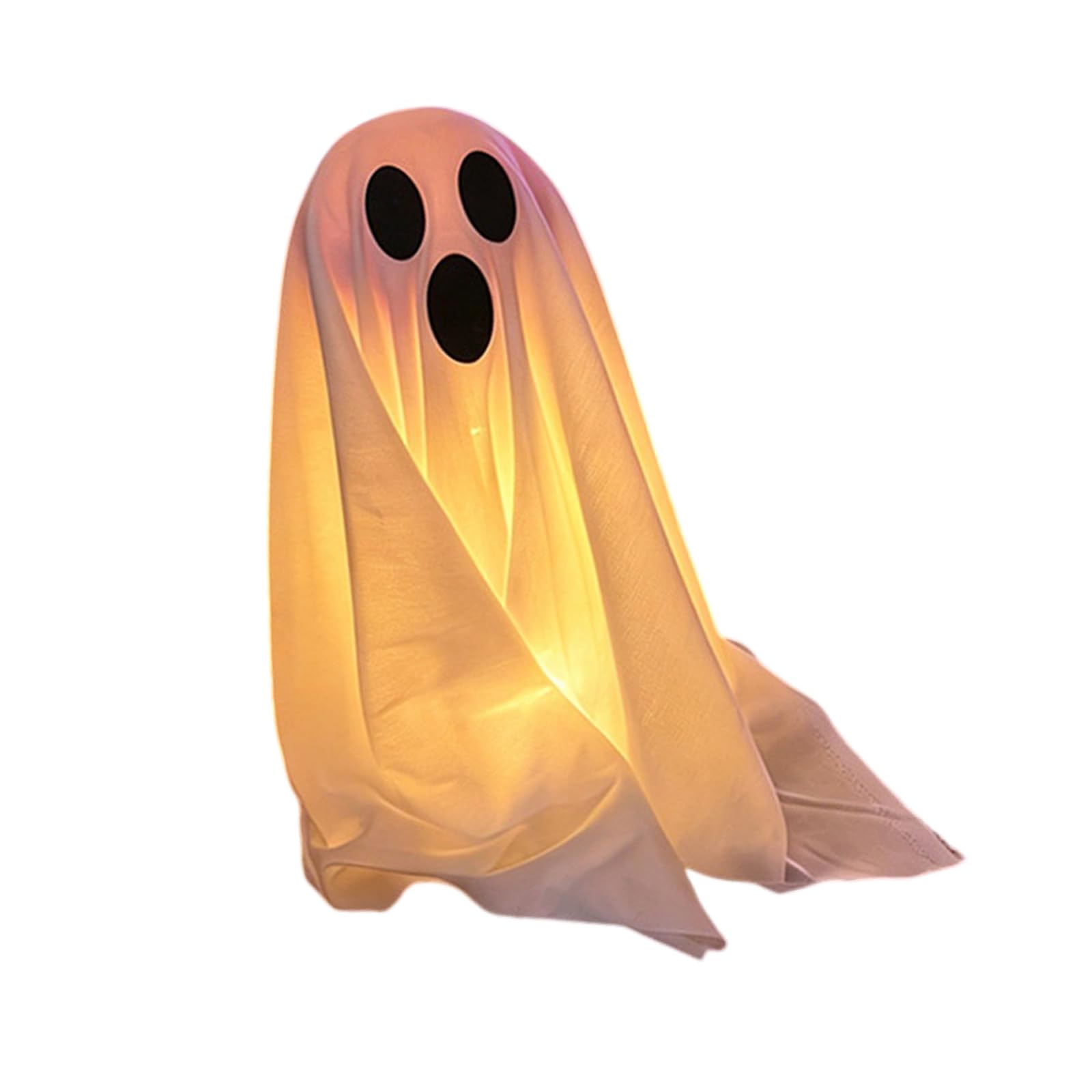Limtula LED Light Up Specter Figure Halloween Decoration for Desktop and Party Supplies Soft Fabric Ornament LED Manifestation Ornament