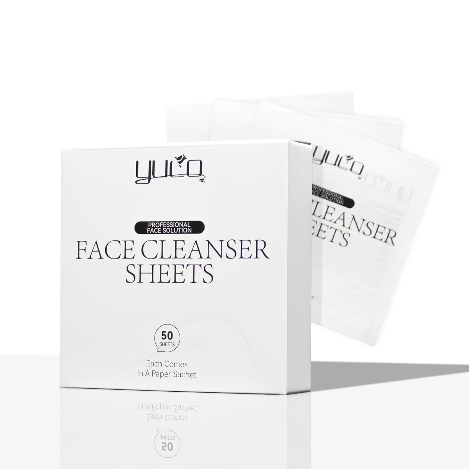 Travel Face Wash Cleanser Sheets - Gentle Facial Cleaner