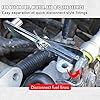 Scissor Fuel Line Disconnect Tool for 3/8 inch and 5/16inch Easy Separation of Quick Disconnect Style Fittings use on Fuel, Heater, and A/C Line Service Compatible with GM, Ford, Mazda Vehicles #4