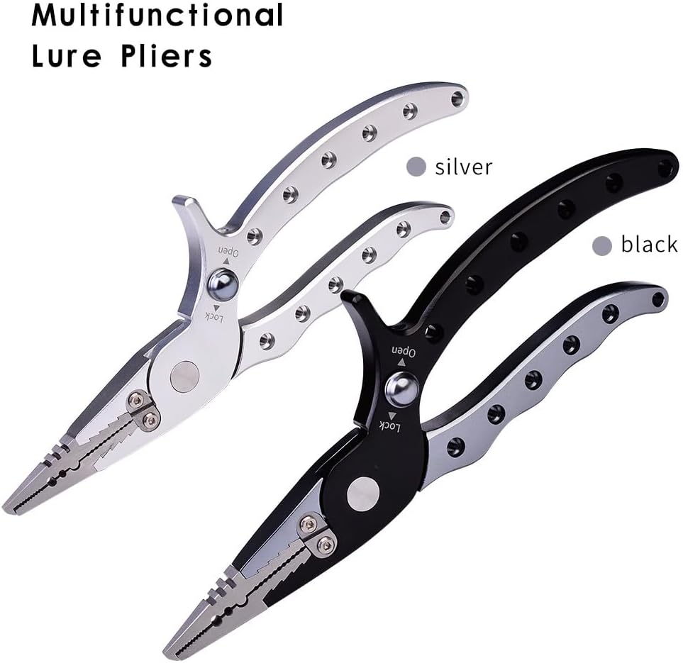 1pcs Multifunctional Aluminum Alloy Fishing Pliers,Open Loop, Cut Fishhook, Fishing Tool, All for Fishing