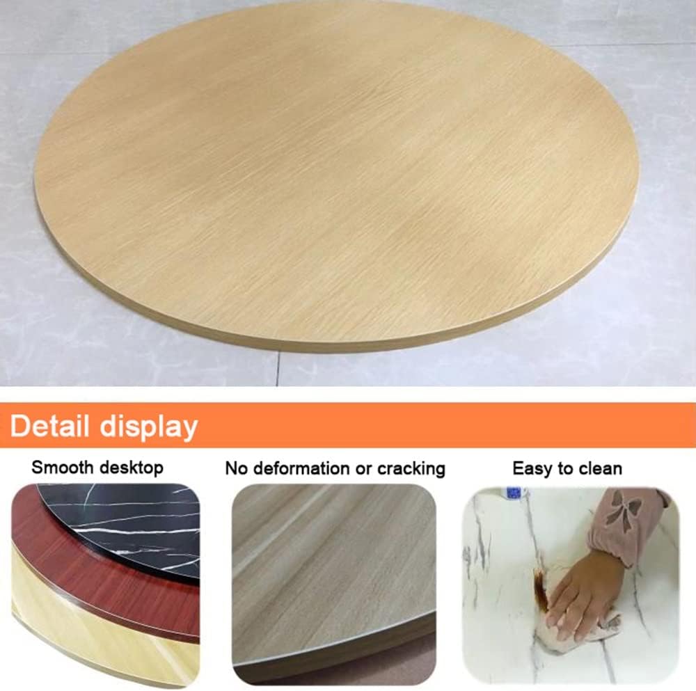 KADEUX Rotating Wooden Lazy Susan Turntable, 20in 24in 28in 30in 36in 40in Tabletop Rotating Serving Tray, 360° Rotating Wood Turntable For Home, Kitchen, Restaurant (Color : Original Wood, Size : 6
