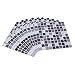 ShawFly 10 pegatinas para azulejos, diseño de mosaico 3D para cocina con salpicaduras, autoadhesivas, para cocina y baño, resistentes al agua y al desgaste (negro)