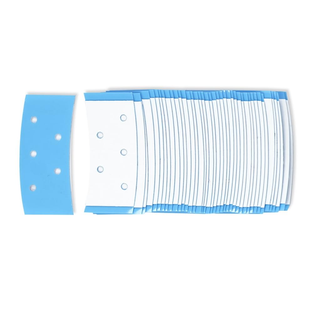 36 Tiras de Cinta para Peluca, Cinta Impermeable de Doble Cara para Peluca de Encaje, Cinta Adhesiva Azul para Pelucas, Extensiones de Cabello, Peluquines