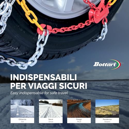Bottari 68006: Schneeketten Master, 16 mm, Größe 245, ÖNORM, für SUVs, busse, transporter und wohnmobile