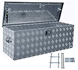 Truckbox D160 inkl. MON2012 Edelstahlhaus Werkzeugkasten, Deichselbox, Transportbox, Alubox, Alukoffer, Deichselkasten, inkl. Montagesatz, Montageset