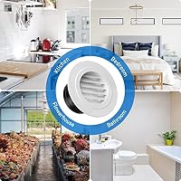 Hon&Guan 100mm Round ABS Lüftungsgitter mit Insektenschutz für Lüftungsrohr – Ansicht 5