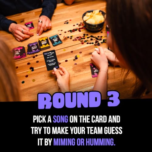 PLAY HIT - 90s & 2000s Music Trivia Board Game for Adults & Teens - Fun Party Game with Karaoke & Blind Test - Card Game for Game Night - Music Quiz - Gift for Music Lovers (UK Edition) - Image 5