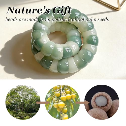Image of Fidget Bracelet for Women Anxiety Bodhi Seeds Beaded Bracelets, Zen Fidget Stretch Bracelet Alleviate Anxiety Stress
