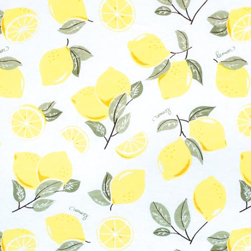 Image of Hudson Baby Unisex Baby Cotton Fitted Crib Sheet, Lemon, One Size