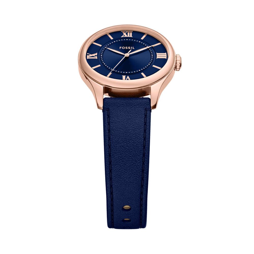 Fossil Montre Gilmore pour Femmes, Mouvement à Quartz Trois Aiguilles, Bracelet en Acier Inoxydable ou en Cuir