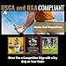 Gorilla Gold Grip Enhancer Tacky Towel - (Pack of 1) - Golf, Tennis, Softball & More - USGA Accepted Tack Cloth Improves Control in Wet Conditions, Repels Moisture & Cleans Grips - Made in USA