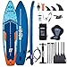 Zupapa 366cm Aufblasbare SUP Board Set| Stand Up Paddle Board mit Kajak Sitz | Komplettes Zubehör