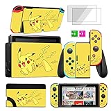 oqpa for Nintendo Switch OLED 2021 Skins Stickers for Girls Boys Kids Cute Kawaii Anime Cartoon Character Fun Decals with Tempered Glass Screen Protector for Nintendo Switch OLED(Light)