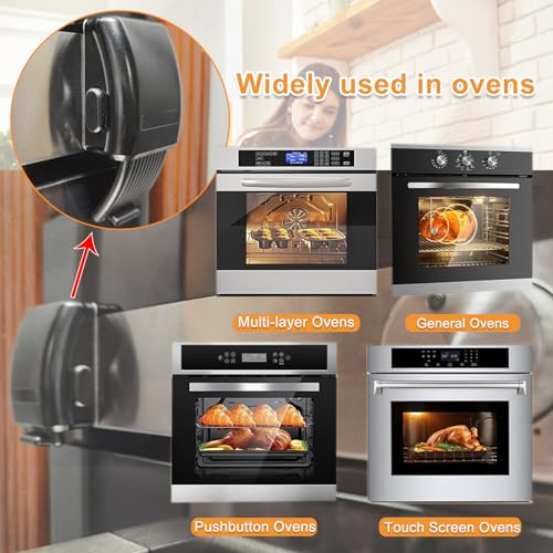 PILISPARK 2 PCS Oven Lock Child Safety, Air Fryers Oven Front Door Lock Child Safety for Toddlers, Easy to Install Oven Safety Locks & Dishwasher Door Lock for Baby Safety