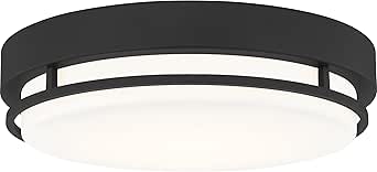 Quoizel Hale Integrated LED Earth Black Flush Mount Light