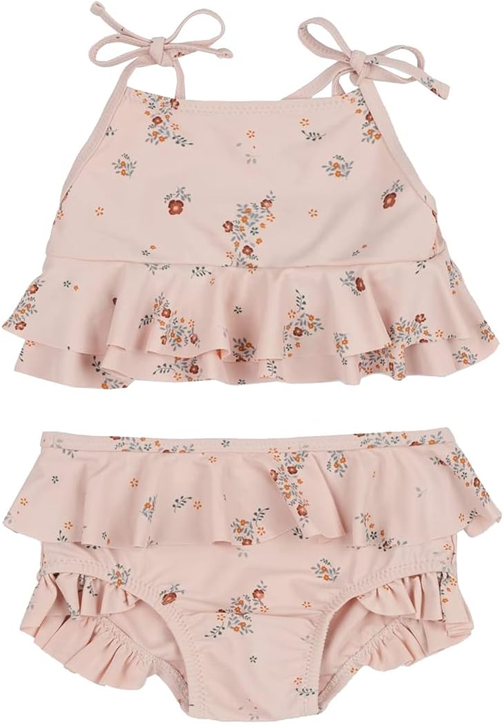 Toddler Baby Girl Floral Swimsuit Hawaiian Ruffle Swimwear Beach Bathing Suit