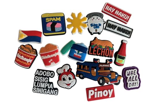 16pcs Filipino Shoe Charms Clogs Party Favor
