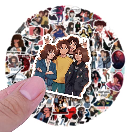 100Pcs Eddie Munson Stickers, Netflix Vinyl Decals, Stranger Season 4 Stickers Things Stickcers For Hydro Flask, Laptop, Water Bottle, Helmet, Stickers For Kids, Toddlers, Teens Eddie #TOP6