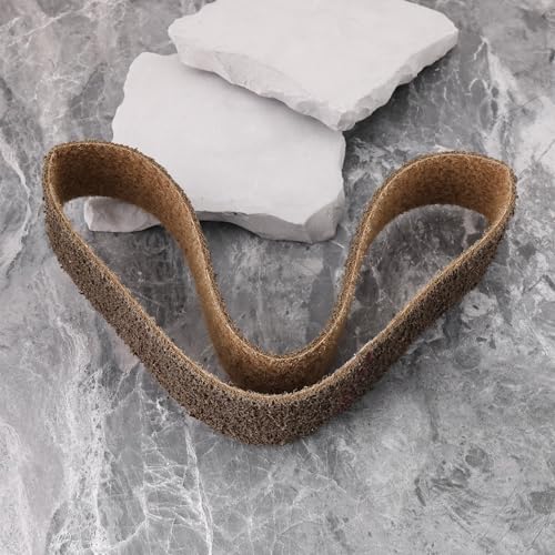 The Lord of the Tools 40 X 760 Mm Nylon-Schleifband Körnung 150 Vlies-Schleifband Zum Schleifen von Metall (braun)