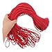 TEHAUX Red DIY Stretch Band Round Elastic Cord for Crafting Mask Making and Decoration Durable and Easy to Cut for All Your DIY Projects