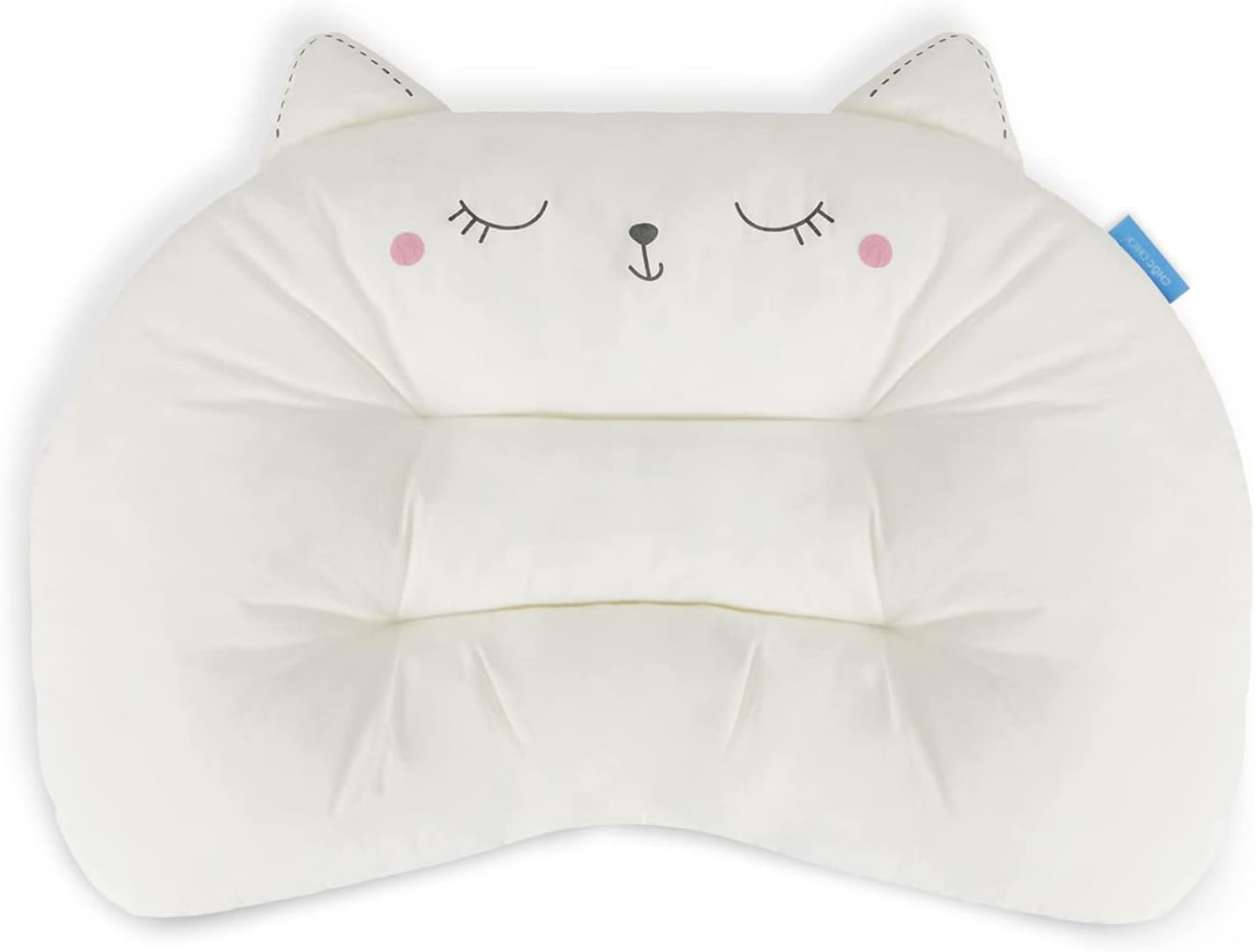Choc chick Toddler Pillow,20X14inches Machine Washable Soft Hypoallergenic Kids Pillows,Child Cute Animal Perfect Toddler Pillows for Sleeping 2 Year Old (Cat)