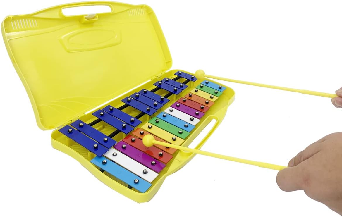 TABODD 25Note Xylophone Glockenspiel, Colorful Musical Instrument Toy