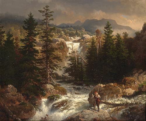 Affiches et gravures de prestige Achenbach peinture pour décoration salon